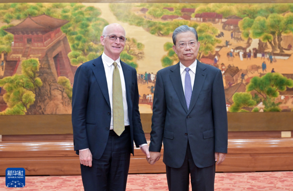 趙樂際會見美國國會眾議員代表團
