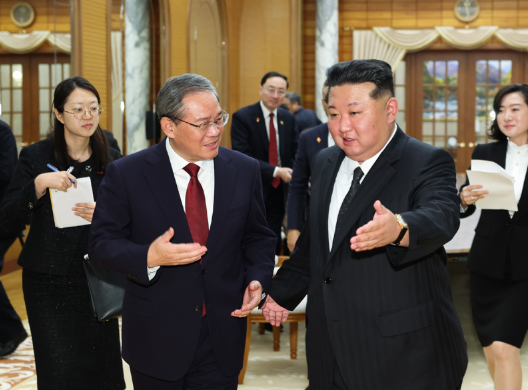 李強會見朝鮮勞動黨總書記、國務委員長金正恩